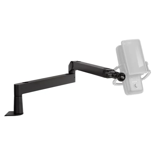 Elgato Wave Mic Arm LP - Premium Low Profile Microphone Arm with Cable Management Channels, Desk Clamp, Versatile Mounting, and Fully Adjustable – For Podcasting, Streaming, Gaming, and Home Office