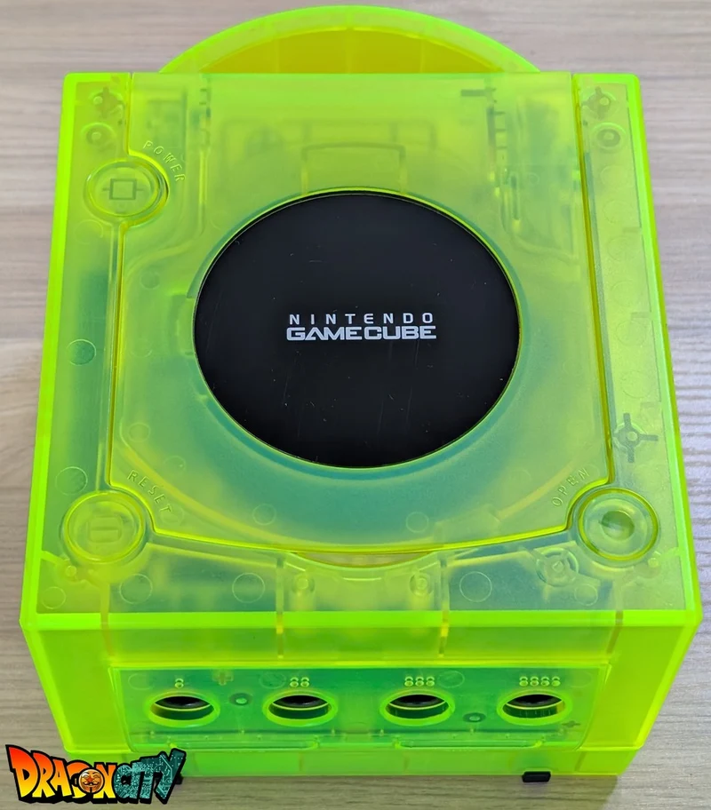 GameCube JAP 60Hz Freezone + Coque VERTE Translucide NEUVE + Puce Xeno-GC + Picoboot + Sandisk Swiss 64Go + SD2SP2 POR TF