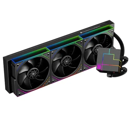 Thermalright Core Matrix 360 Black CPU Liquid Cooler with 120mm PWM Fan,360 Black Cold Row Specification,Integrated Water Cooler Heatsink,for AMD/AM4/AM5,Intel 1700/1851/1150/1151/1200/2011