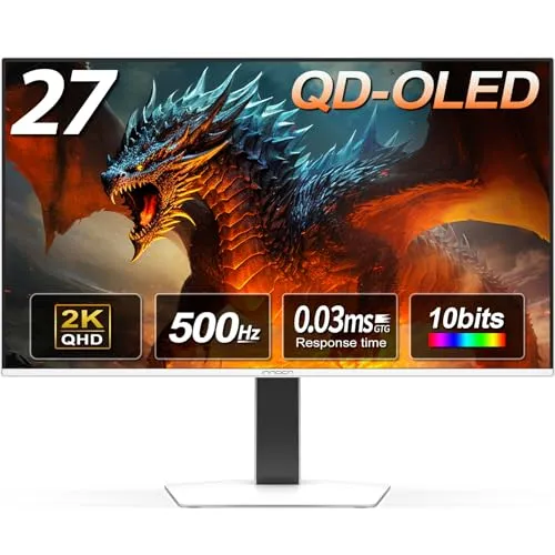 INNOCN 27" QD-OLED 1440P 500Hz Gaming Monitor, G-SYNC Compatible, GA27M1Q