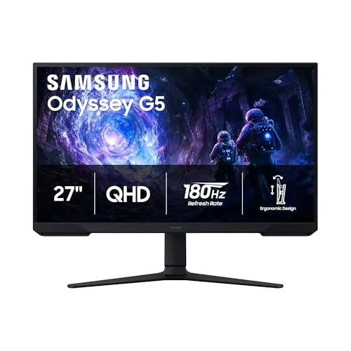Samsung 27" Odyssey G5 (G51F) Series QHD (1440P) Gaming Monitor