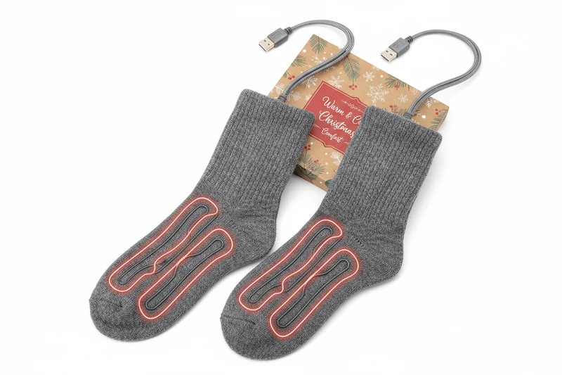 USB Electric Heated Socks - Warm Winter Rechargeable