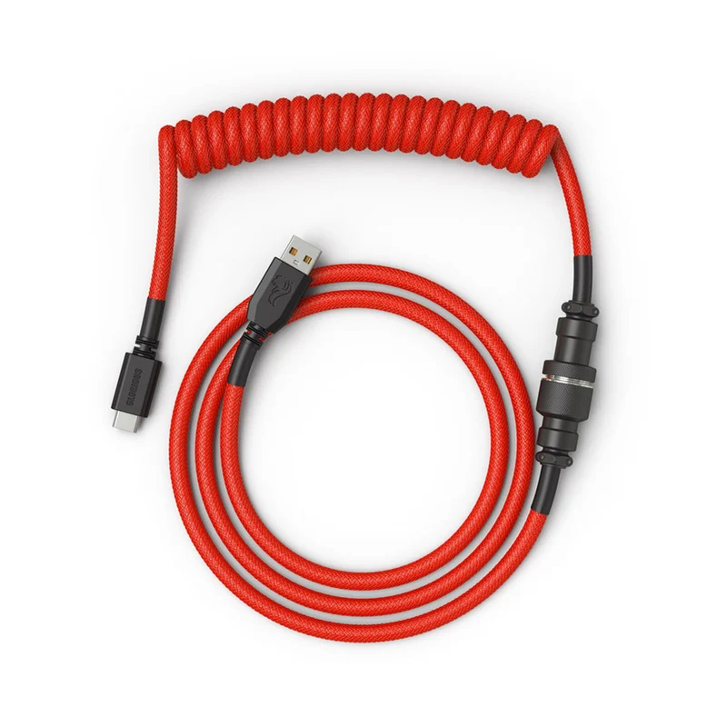 Glorious Coiled Cable - Crimson Red