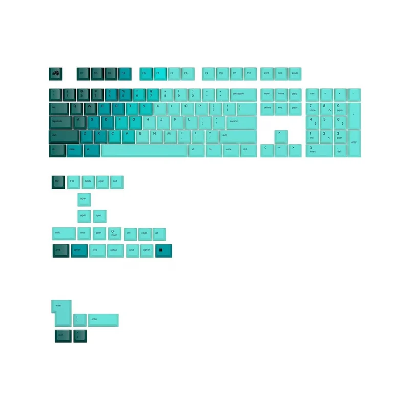 Glorious Keycaps V2 PBT ANSI US - Rainforest