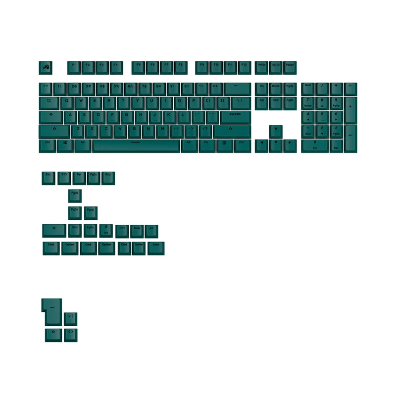 Glorious Keycaps V2 PBT ANSI US - Totem Green