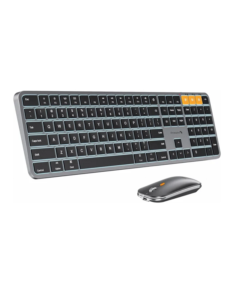 KM100-A Backlit Slim Keyboard & Mouse Combo for Mac
