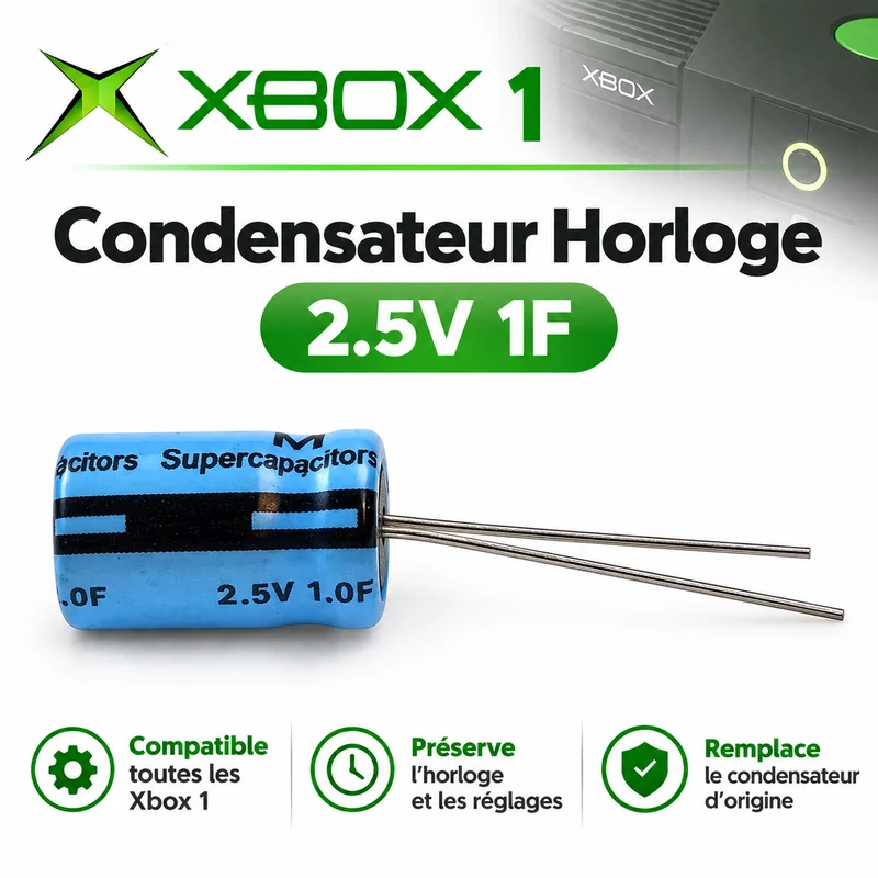 Xbox 1 - Condensateur Horloge 2.5V 1F