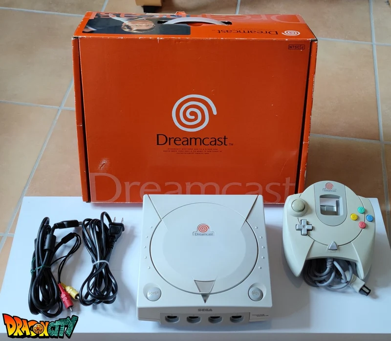 Dreamcast Edition Président Hidekazu Yukawa - VA0 Freezone 60Hz + Boîte + Alimentation 220V + 1 Manette + Notice + Câble Vidéo + Câble Alimentation