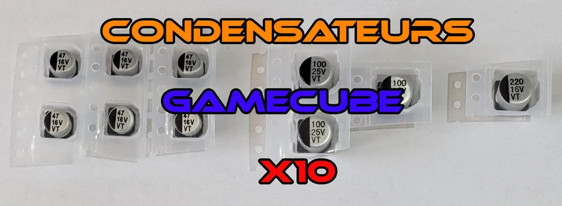 GameCube - Pack 10 Condensateurs pour Carte Fille Lecteur