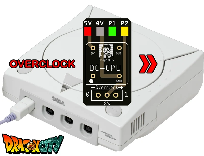 Dreamcast - FORFAIT Installation DC-CPU "Overclock"