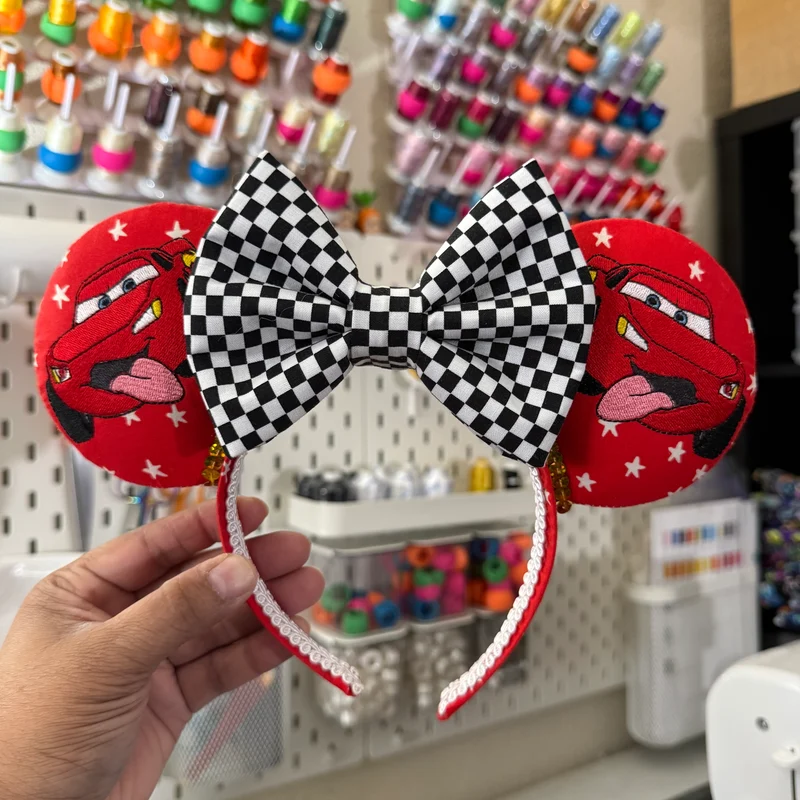 Red Starry Embroidered Mouse Ears