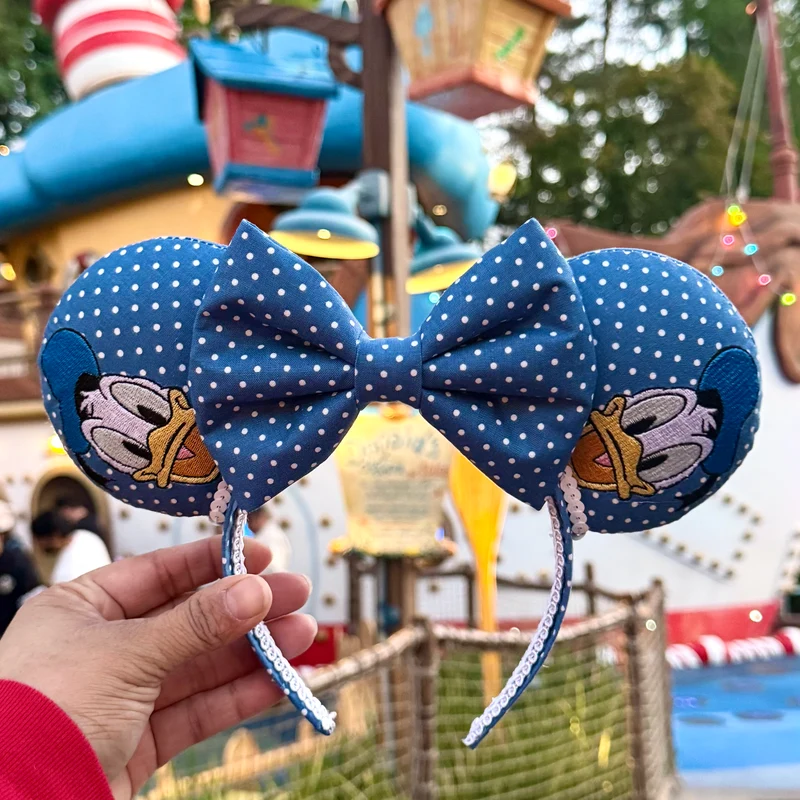Blue Polka Dot Ears
