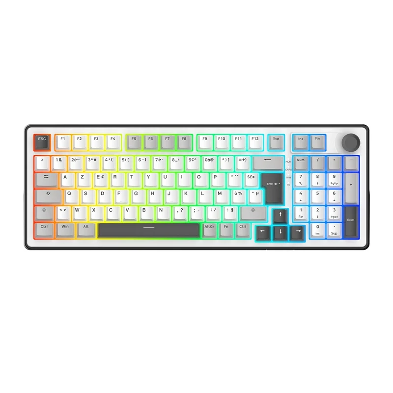 The G-Lab Keyz Elite 400 Wireless ISO FR - White/Gray