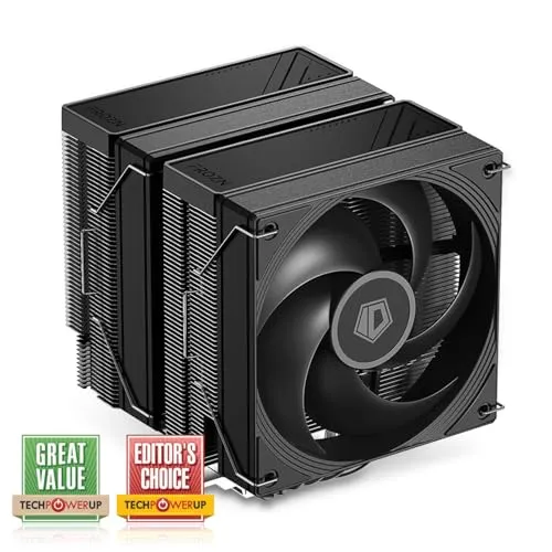 ID-COOLING FROZN A620 PRO SE - Blackout Dual-Tower Air CPU Cooler, 6×Ф6mm Heatpipes, Dual 120x120x25mm Quiet Fans, Intel LGA1700/1851/1200/115X; AMD AM4/AM5 (157mm in Height)