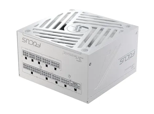 Seasonic Focus GX 750W Power Supply ATX 3.1 PCIe 5.1 (12V-2x6) 10 Years Warranty Cybenetics Platinum Fully Modular RTX 5070 Ti AMD RX 9000 Ready White