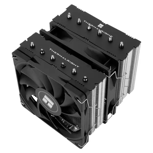 Thermalright Royal Knight 120 SE CPU Cooler, Only 155mm High, Dual Towers Dual PWM Fans TL-C12B V2 and TL-C12015B, 6 Heat Pipes,PC Cooling for AM4/AM5/Intel LGA 1700/1851/1150/1151/1200