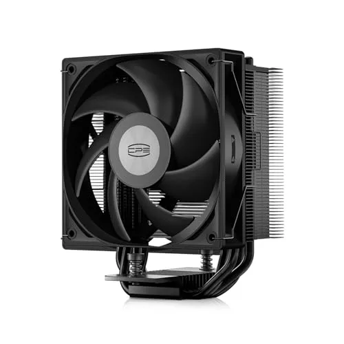 CPS CPU Cooler RT400-BK Total Height 5.8 inches (148 mm), Narrow Fin Offset Design, Intuitive Installation