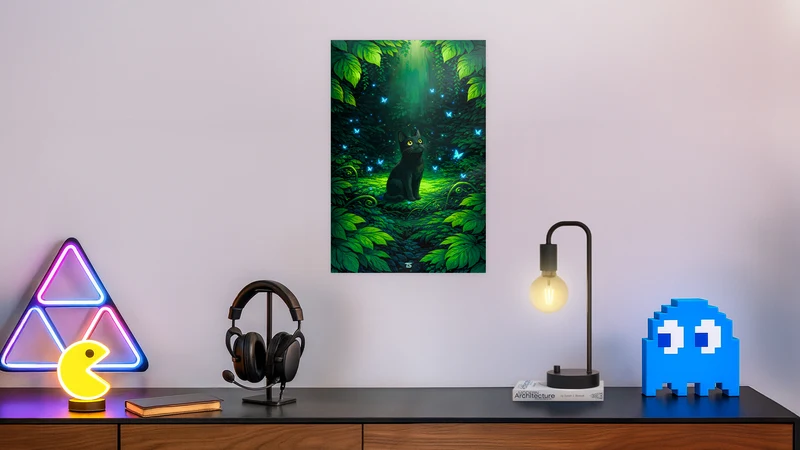 Forest Cat Poster