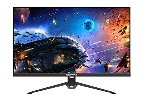 Sceptre New 27-inch IPS Gaming Monitor up to 165Hz DisplayPort HDMI 300 Lux Build-in Speakers, Machine Black 2025 (E278B-FPT168 Series)