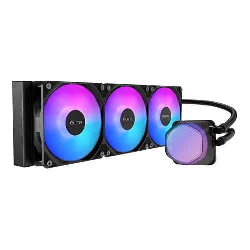 Cooler Master 360 Elite Liquid CPU Liquid Cooler, Dual-Chamber Pump, Customizable aRGB Lighting, Maintenance-Free, AMD Ryzen 9 AM5|4, Intel Ultra 9 LGA 1851|1700 Design by Cooler Master