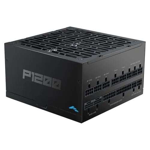 SAMA P1200 1200W Platinum Power Supply – Fully Modular ATX 3.1 PSU – PCIe 5.1 & 12V-2x6 Ready – 80 Plus Platinum Certified – Ultra Quiet 140mm FDB Fan Components – Black