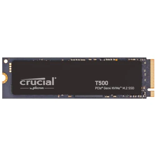 Crucial T500 4TB Gen4 NVMe M.2 Internal Gaming SSD, Up to 7000MB/s, Laptop & Desktop Compatible + 1mo Adobe CC All Apps - CT4000T500SSD3
