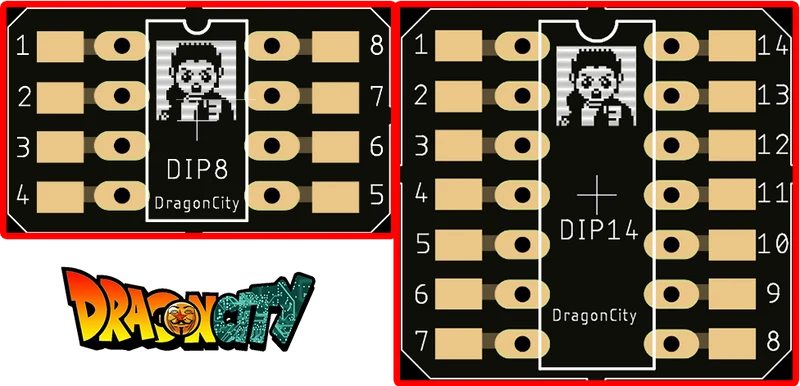 PCB DIP8 & DIP14