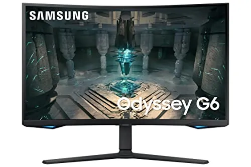 Samsung 27" Odyssey QHD G65B Curved Gaming Monitor, 240Hz, 1ms (GTG), HDR 600, Gaming Hub, 1000R, AMD FreeSync Premium Pro, LS27BG652ENXGO
