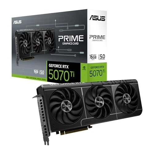 ASUS The SFF-Ready Prime GeForce RTX™ 5070 Ti 16GB GDDR7 Graphics Card (PCIe® 5.0, 16GB GDDR7, HDMI®/DP 2.1, 2.5-Slot, Axial-tech Fans, Dual BIOS)