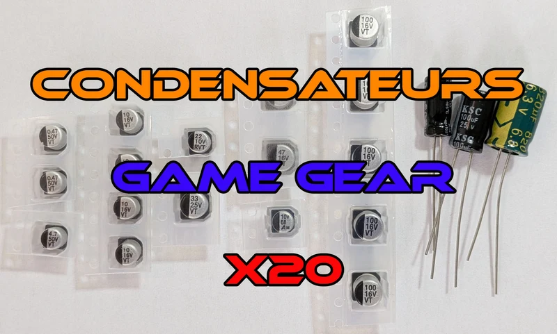 Game Gear - Pack 20 Condensateurs Game Gear