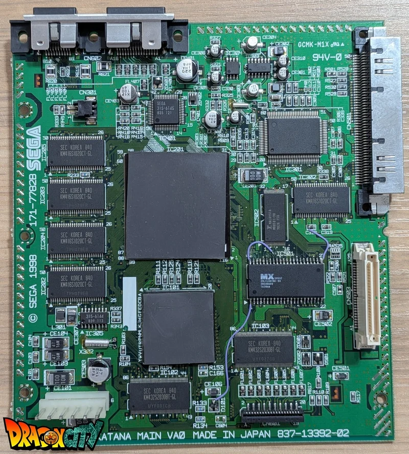 Dreamcast - Carte mère Dreamcast VA0/VA1/VA2.1 + NTSC 60Hz + Patch 50Hz/60Hz Auto + Bios Dreamboot/Freezone