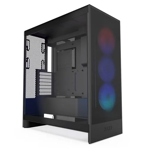 NZXT H7 Flow RGB Mid-Tower ATX Airflow Case with RGB Fans