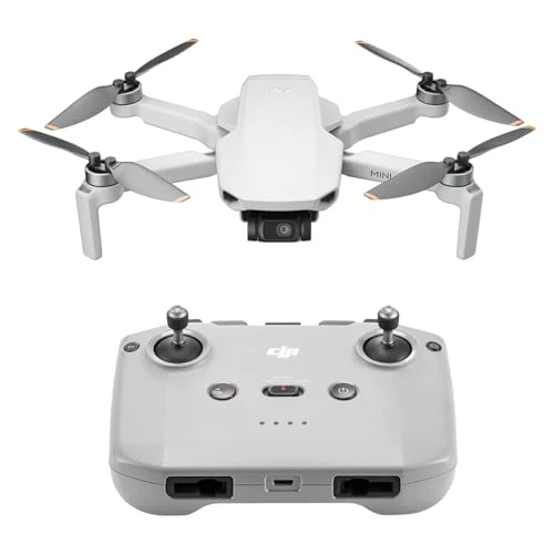 DJI Mini 4K, Drone with 4K UHD Camera for Adults, Under 249 g, 3-Axis Gimbal Stabilization, 10km Video Transmission, Auto Return, Wind Resistance, 1 Battery for 31-Min Max Flight Time, Intelligent Flight
