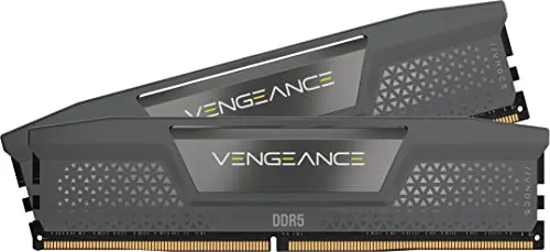 CORSAIR Vengeance DDR5 RAM 96GB (2x48GB) 6000MHz CL36-44-44-96 1.4V AMD Expo Intel XMP 3.0 Desktop Computer Memory – Gray (CMK96GX5M2E6000Z36)