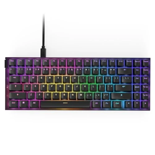 NZXT Function 2 MiniTKL Wired Tenkeyless Optical Gaming Keyboard - 8K Polling Rate - Linear Optical Switches - Adjustable Actuation - Double-Shot PBT Keycaps - RGB - Hot-Swappable - Black
