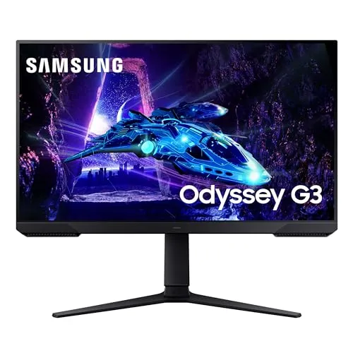 Samsung 27-Inch Odyssey G3 (G30D) Series FHD Gaming Monitor, 1ms, 180Hz, AMD FreeSync, Adjustable Stand, Black Equalizer, Virtual Aim Point, Eye Saver Mode, Flicker-Free, LS27DG302ENXZA