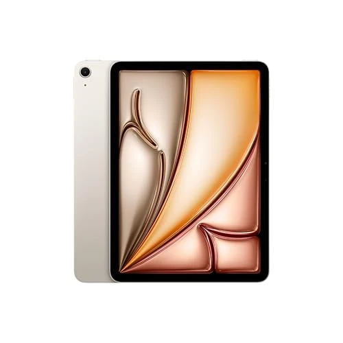 Apple iPad Air 11-inch (M2): Built for Apple Intelligence, Liquid Retina Display, 512GB, 12MP Front/Back Camera, Wi-Fi 6E, Touch ID, All-Day Battery Life — Starlight