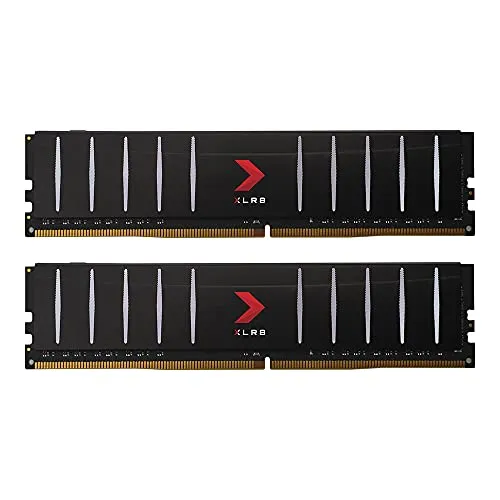 PNY XLR8 Gaming 32GB (2x16GB) DDR4 DRAM 3200MHz (PC4-25600) CL16 1.35V Low Profile Dual Channel Desktop (DIMM) Memory Kit – MD32GK2D4320016LP
