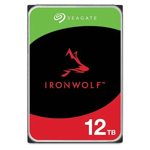 Seagate IronWolf 12TB NAS Internal Hard Drive HDD – CMR 3.5 Inch SATA 6Gb/s 7200 RPM 256MB Cache for RAID Network Attached Storage (ST12000VNZ008/ST12000VN0008)