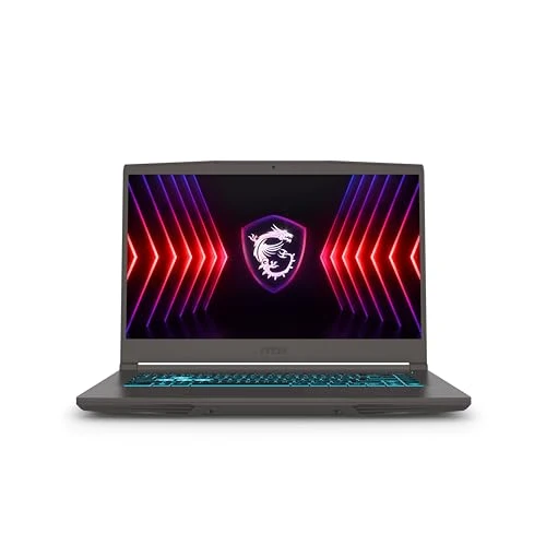 MSI Thin 15 Gaming laptop -(15.6" FHD 144Hz Panel, Intel Core i5-13420H, NVIDIA GeForce RTX 4050, 8GB*2 RAM, 512GB NVMe PCIe SSD, Windows 11 Home) - Cosmos Gray