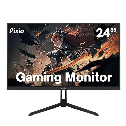 Pixio PX248 Wave 24 inch 200Hz Refresh Rate FHD 1080p Resolution Fast IPS Panel 1ms GTG Response Time Adaptive Sync Gaming Monitor with Adaptive Sync