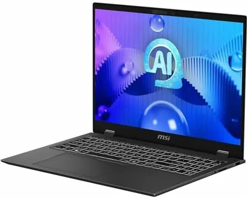 MSI Prestige 16 AI Studio B1VFG-091US 16" WQXGA Mobile Workstation, Intel Evo Core Ultra 7-155H 1.4GHz, 32GB RAM, 1TB SSD, NVIDIA GeForce RTX 4060 8GB, Windows 11 Pro, Stellar Gray