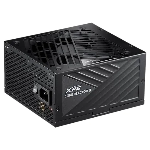 XPG Core Reactor II Modular PSU: ATX3.0-80 Plus Gold - ATX - Fully Modular Power Supply - 10 Year Warranty - 1000 Watt(COREREACTORII1000G-BKCUS)
