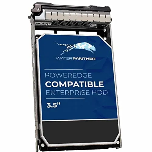 Water Panther 18TB 7200 RPM SAS 12Gb/s 3.5-Inch Enterprise Hard Disk Drive in 13G Tray Compatible with Dell PowerEdge Servers R730XD R730 T340 T330 T640 T630 T440 (Renewed)