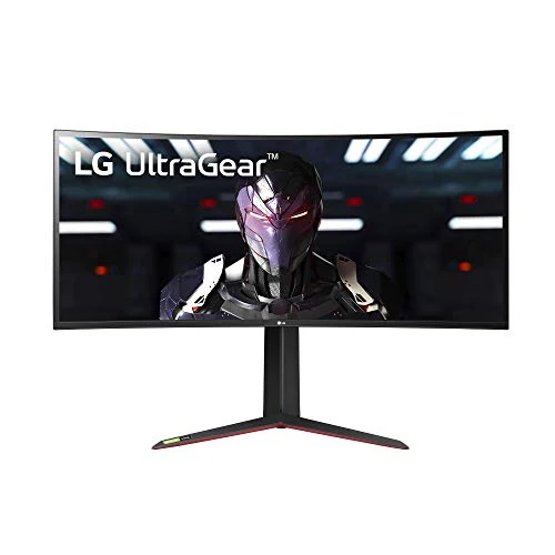 LG Ultragear 34GP83A-B 34 Inch 21:9 Curved QHD (3440 x 1440) 1ms Nano IPS Gaming Monitor with 160Hz and G-SYNC Compatibility, Black