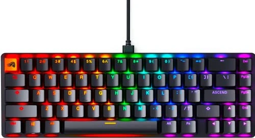 Glorious Gaming GMMK 2 - TKL Mechanical Keyboard - Custom 65% Keyboard - Compact -Hotswap w/Cherry Mx Style Switches - Incl. Double Shot Keycaps & Linear Switches - PC Gaming Setup Accessories