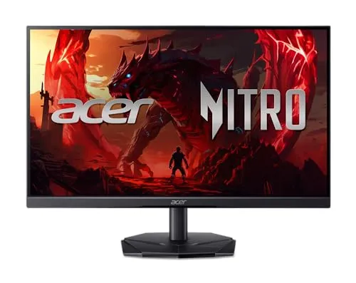 acer Nitro 24.5" Full HD 1920 x 1080 Gaming Monitor | AMD FreeSync | 180Hz Refresh | 1ms (VRB) | 99% sRGB | HDR 10 Support | 1 x Display Port 1.2 & 2 x HDMI 2.0 | KG251Q P3biip