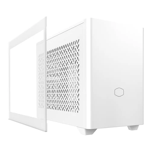 Cooler Master NR200P V2 White Mini-ITX PC Case, Top-Mount 240mm|280mm AIO, 356mm Vertical GPU Mount, SFX PSU 130mm, Compatible RX 7900 XTX | RTX 4090, Tempered Glass, USB Type-C, DIY