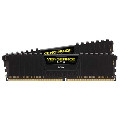 CORSAIR VENGEANCE LPX DDR4 RAM 64GB (2x32GB) 3600MHz CL18-22-22-42 1.35V Intel AMD Desktop Computer Memory - Black (CMK64GX4M2D3600C18)