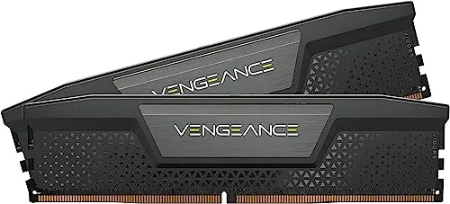 CORSAIR VENGEANCE DDR5 RAM 64GB (2x32GB) 6000MHz CL30 Intel XMP iCUE Compatible Computer Memory - Black (CMK64GX5M2B6000C30)